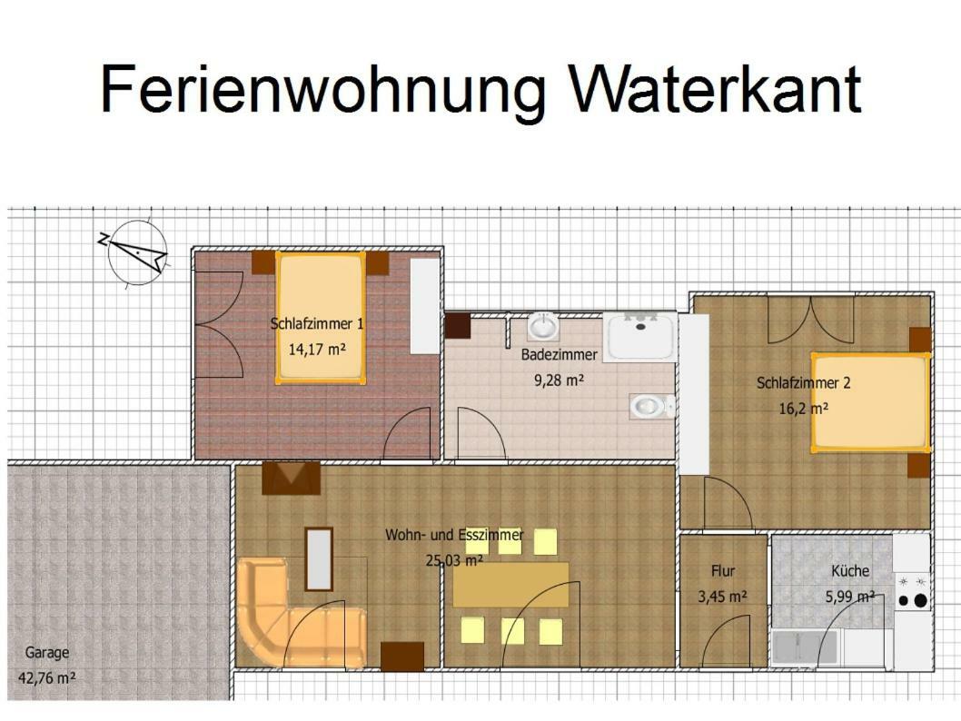 Ferienwohnung Waterkant Cappeler Niederstrich Bagian luar foto